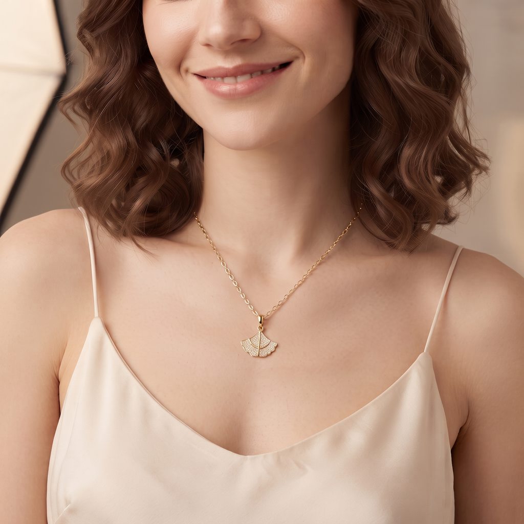 Personalized Engravable Ginkgo Leaf Locket Necklace