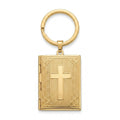 Personalized Cross Photo Locket Keychain