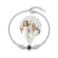 Personalized Angel Wings Photo Projection Bracelet