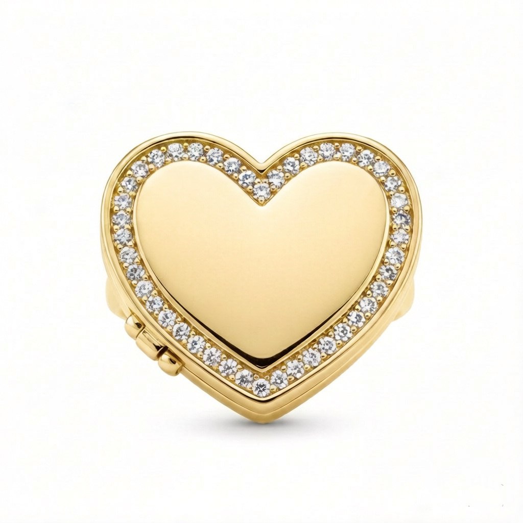 Personalized_Crystal_Heart_Photo_Locket_Ring_Gold