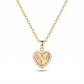 Personalized Engravable Butterfly Heart Necklace