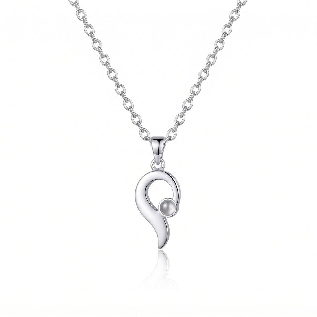 Personalized Engravable Split-Heart Couple Necklace - Silver2