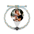 Personalized Mixed Color Braided Rope Photo Projection Bracelet